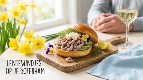 Dit garnalenbroodje maakt lentewindjes op je boterham voelbaar