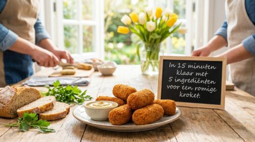 In 15 minuten klaar met 5 ingrediënten voor een romige kroket