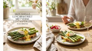 Mijn snelle lunchfavoriet met verse lentasperges in 20 minuten